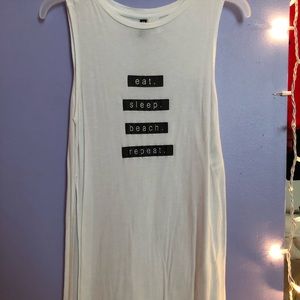 bathing suit coverup, tank top